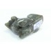 Natural Labradolite grey gemstone Cat Figure Home Decorative Gift Item